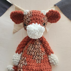 Crochet Cow Snuggler and Lovey