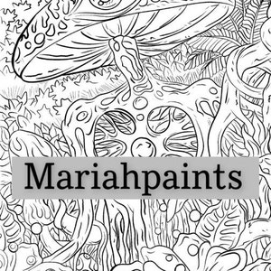 Psychedelic Adult Coloring Book -mini 3 pages-