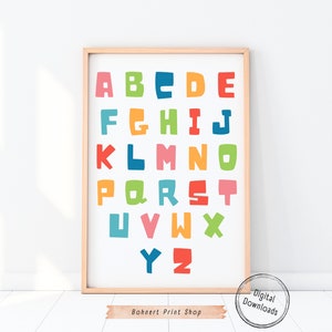 Let's Read Let's Learn Alphabet Posters Kids - Etsy