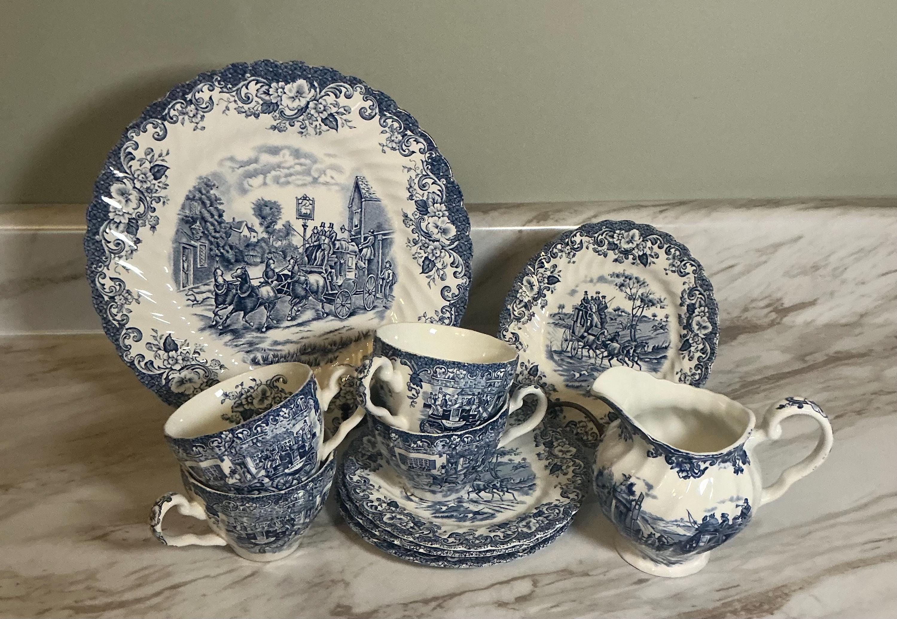 471) ジョンソンブラザーズの「Coaching scenes」4枚セット Johnson Brothers Coaching Scenes Red Plate 4 Set 17.5cm | eBay