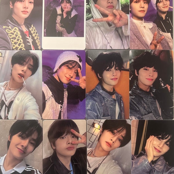 K pop Stray Kids 樂 Rock Star Photocard i.N set PC/ Double Sided Hand/ exclusive unofficial. Lalalala | jeongin