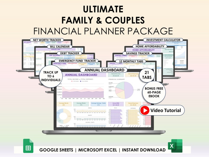 Family And Couple Annual Budget Google Sheets Excel Spreadsheet Monthly Biweekly Budget Tracker Bill Calendar Debt Tracker 50/30/20 Tracker 
Budget spreadsheet
Couples Budget
Family Budget
Budget Planner
Monthly Budget
Household Budget