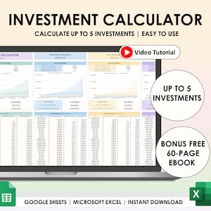 Investment Tracker Google Sheets Excel Spreadsheet Investment Tracker Spreadsheet Investment Portfolio Tracker