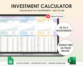 Investment Tracker Google Sheets Excel Spreadsheet Investment Tracker Spreadsheet Investment Portfolio Tracker