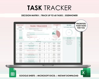 Śledzenie zadań w programie Excel Śledzenie zadań w Arkuszach Google Lista zadań do wykonania Śledzenie zadań Zarządzanie zadaniami Planer produktywności Planer biznesowy