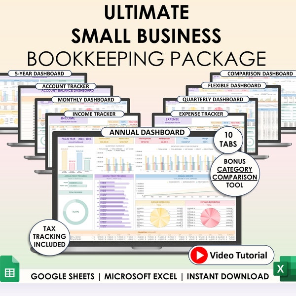 Small Business Bookkeeping Template Spreadsheet Google Sheets Profit