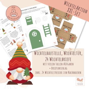 Secret Santa door set XXL | to print | Secret Santa accessories | Secret Santa parade | Advent calendar | Secret Santa construction site | Secret Santa pranks | persolini