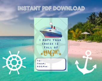 Disney Cruise Line Magic Ship Fish Extender Gift Tag - Digital Download - Perfect for Pixie Dust on board DCL!