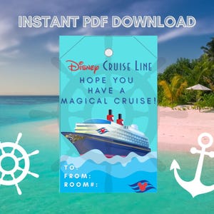 Disney Cruise Line Ship Fish Extender Gift Tag - Digital Download - Perfect for Pixie Dust on board DCL!