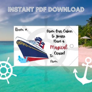 Disney Cruise Line Magical Fish Extender Gift Tag - Digital Download - Perfect for Pixie Dust on board DCL!