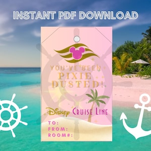 Disney Cruise Line Pixie Dust Gift Tags 2 Colors - Digital Download - Perfect for Giving with Gifts on Board DCL!