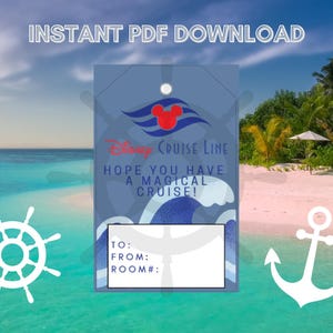 Disney Cruise Line Logo Fish Extender Gift Tag - Digital Download - Perfect for Pixie Dust on board DCL!