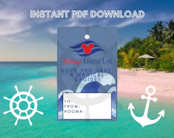 Disney Cruise Line Logo Fish Extender Gift Tag - Digital Download - Perfect for Pixie Dust on board DCL!