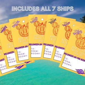 Etiquetas extensoras para peces de Halloween en alta mar de Disney Cruise Line: descarga digital: ¡perfectas para Pixie Dust a bordo de DCL!