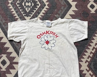 Vintage Oshkosh Bgosh Kids Flower Shirt, Size 4