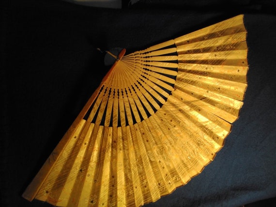 Leadigol Translucent Silk Hand Held Fan - Embroidered Floral With Tassels, Ancient Style For Wedding & Decor - View #5