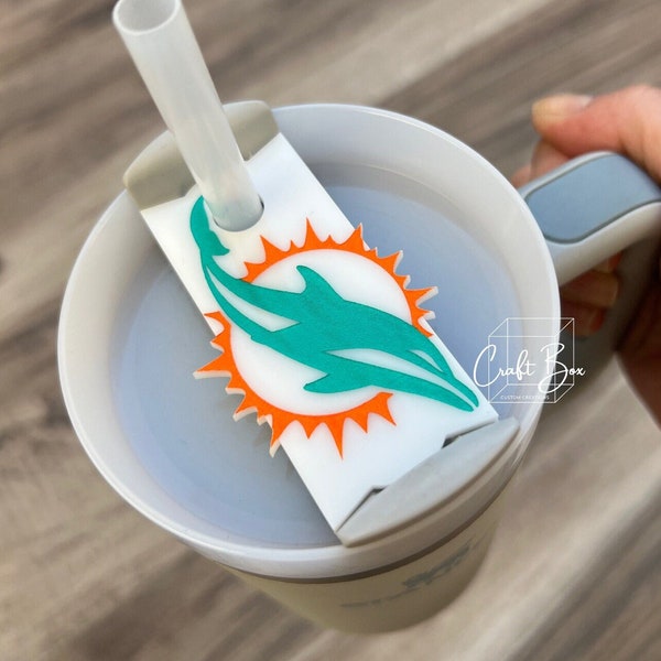 Sports Team Engraved Acrylic Tumbler Topper, Tumbler Accessories, Miami Heat, Stanley Toppers, Customized Toppers, Miami Dolphins