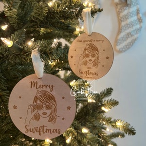 Christmas Ornament, Christmas Ornament for girls, Eras Christmas, Christmas gift for Girls, Swift Ornament