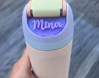Personalized Owala Tumbler Topper: Acrylic Name Plate with Adhesive