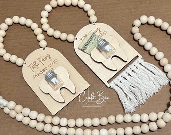 Personalized Tooth Fairy Door Hanger: Tooth Holder