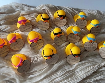 Rubber Ducky Valentine Cards: Personalized Classroom Favors
