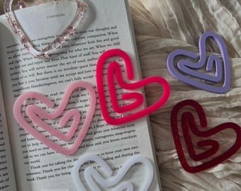 Jumbo Paper Clip | Aesthetic Bookmark | Cute Bookmark | Versatile Acrylic Bookmark | Planner Paper Clip | Office Decor | Desk Accessory