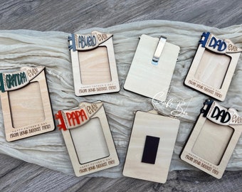 Father's Day Fridge Photo Magnet/Visor Clip, Father's Day Gift, Photo Frame, Gift for Grandpa, Gift for Dad, Gift for Uncle, Gift for Goddad