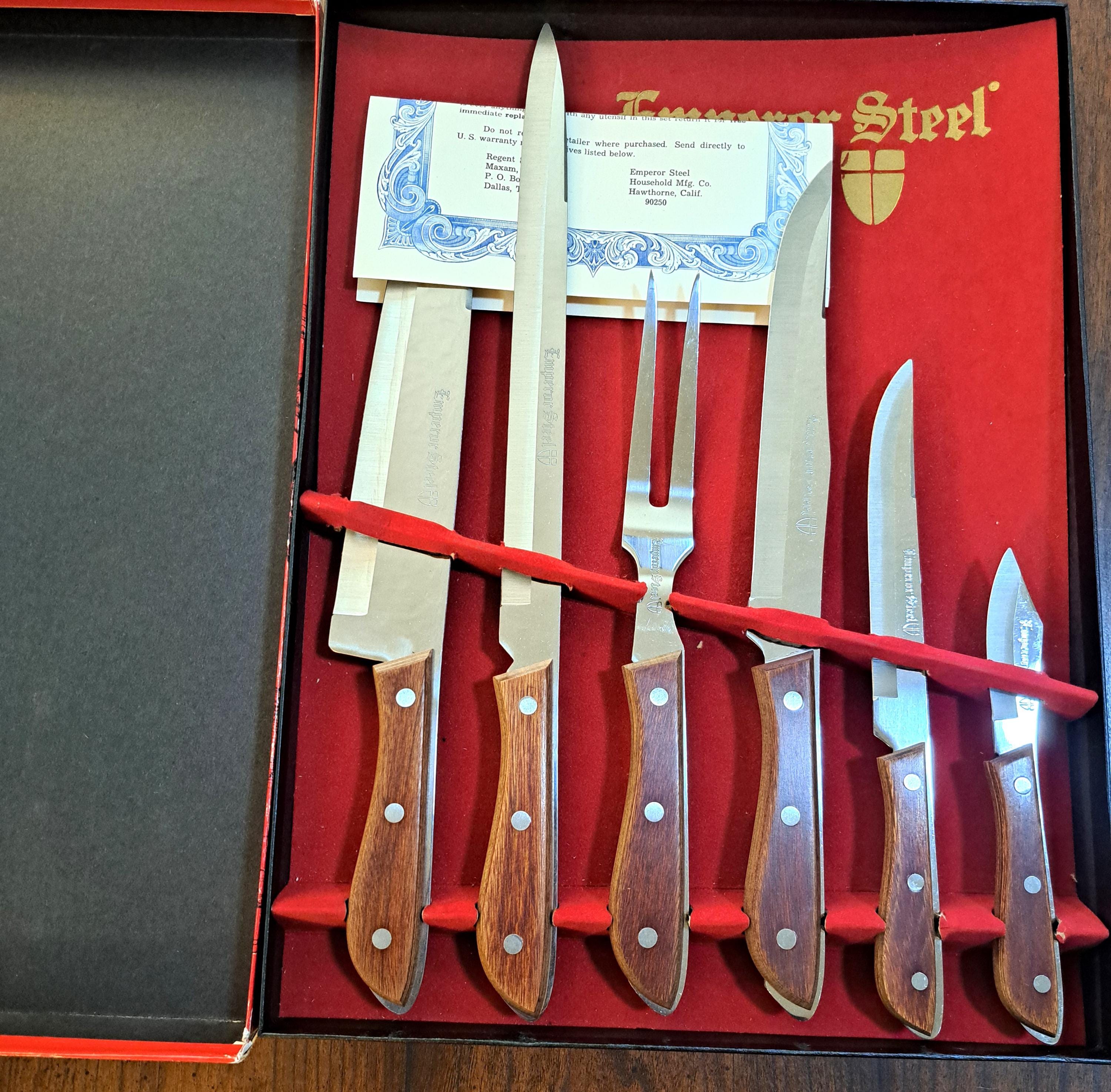 Vintage Emperor Steel Knife Set: Surgical Stainless Steel