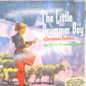 Vintage LP vinyl record 1970s Christmas Music 12-inch vinyl LP Little Drummer Boy Song Oldies Record Easy Listening Classic Music