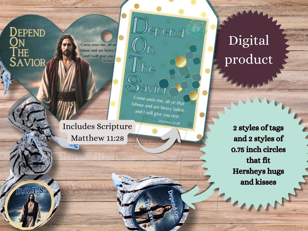 Depend on the Savior Baptism Favor Baptism Party Girls Camp Religious ...