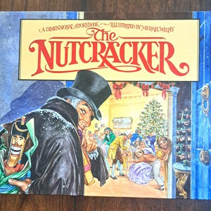Vintage Nutcracker Pop-up Book Illustrated by Michael Welply | 1989 1st Edition | Design by John Z. Haber | Simon & Schuster Book