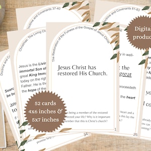 Tarjetas digitales semanales de las Escrituras / Doctrina y Convenios / Ven, sígueme 2025 / Memorización de las Escrituras / Noche de hogar / Regalo para jóvenes SUD