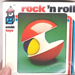 Vintage Ambi Toys Rock &#39;n Roll Rattle - 1970s Dutch Baby Toy