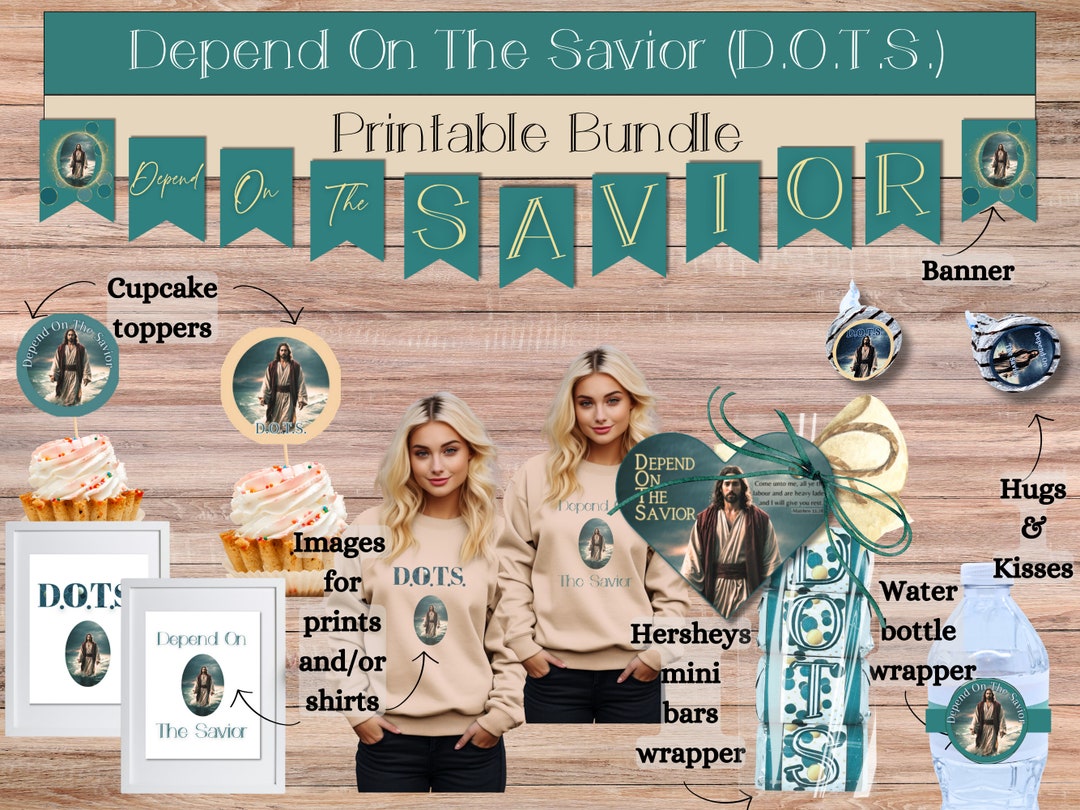 Depend on the Savior Baptism Favor Baptism Party Girls Camp Religious ...