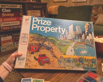 Prize Property Game (Complete) | Vintage Milton Bradley Land Development Strategy | Retro Family Game Night Collectible | 1970s Real Estate