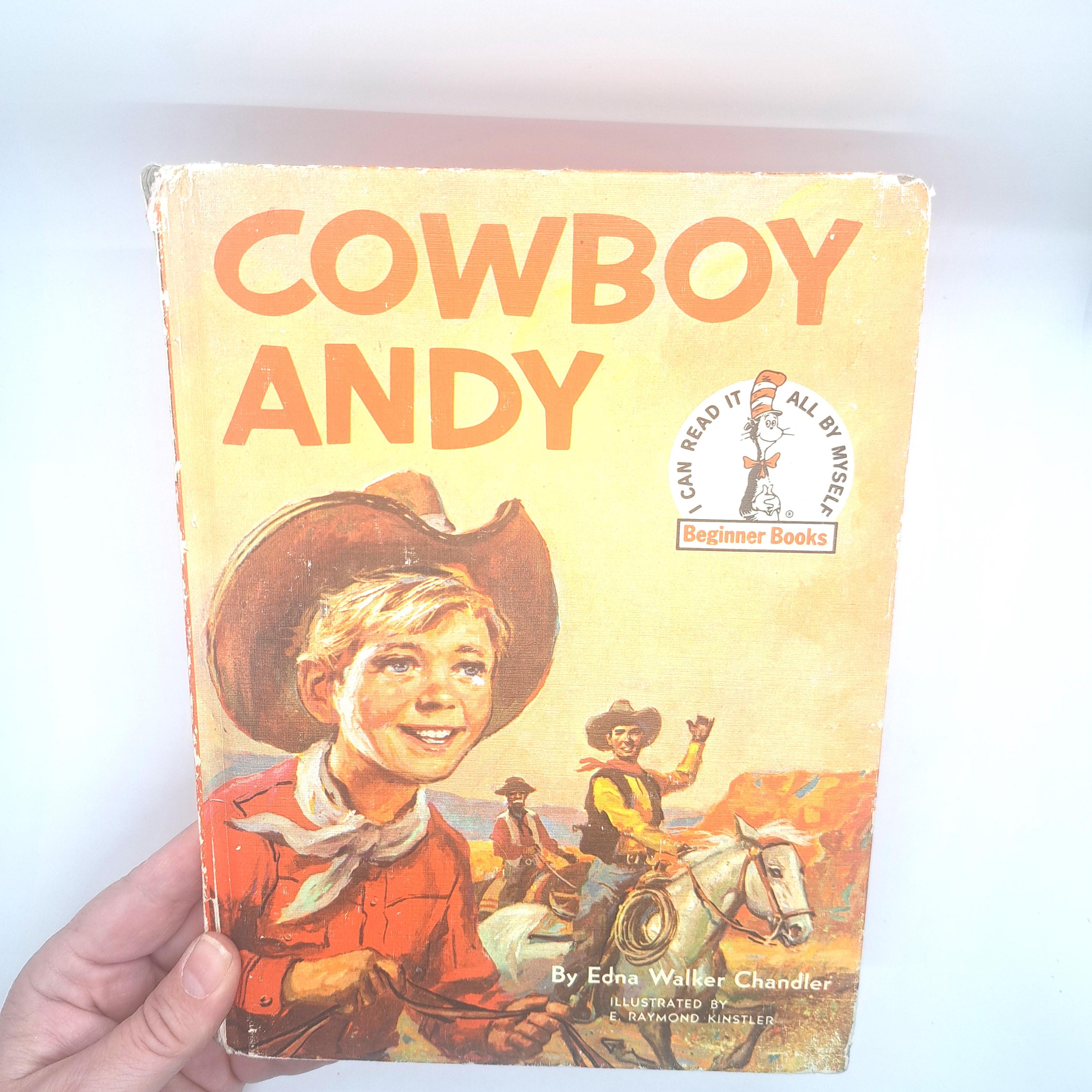 Vintage Cowboy Andy Beginner Book, 1959 - Illustrated by Kinstler