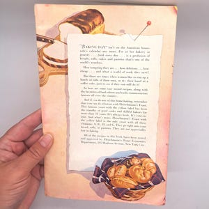 Vintage Bread Basket Cookbook 1942
