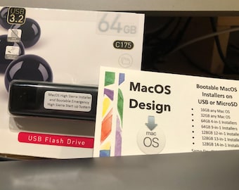Programme d'installation de démarrage USB pour MacOS High Sierra (10.13), réparation et récupération de disque, 64 Go