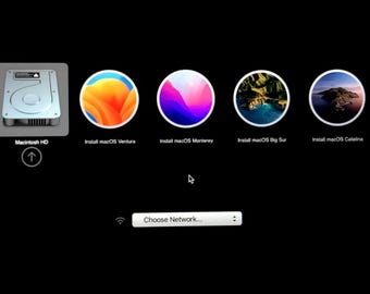 Programme d'installation USB amorçable 4-en-1 pour Mac OS 64 Go pour MacOS : Ventura, Monterey, Big Sur et Catalina