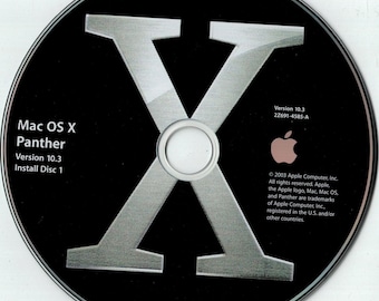 Programme d'installation amorçable de MacOS OS X 10.3 Panther, jeu de 3 CD, mise à niveau/réparation Mac