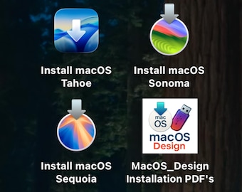 Programme d'installation USB amorçable 3 en 1 pour Mac OS 64 Go pour Mac OS : Tahoe, Sequoia et Sonoma