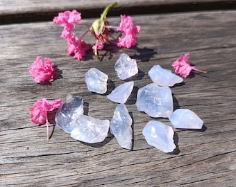 Mini Raw Lavender Moon Quartz Crystal, Natural Mineral, Crystals for Jewellery Making Supply DIY Ring, Earrings, and Pendants