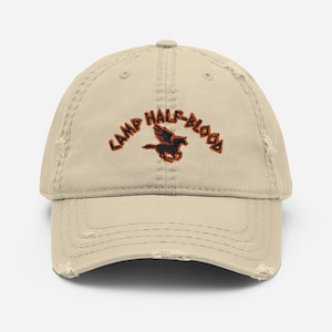 Greek Mythology Camp Half-Blood Hat - Percy Jackson Demigod Training Cap - CHB Fan Gift - Adjustable Vintage Baseball Cap