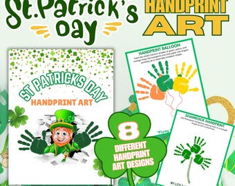 St. Patrick's Day Handprint Art | St. Patrick's Day Craft for Kids | St. Patrick's Day Kid's Craft | St. Patrick's Day Preschool Activity