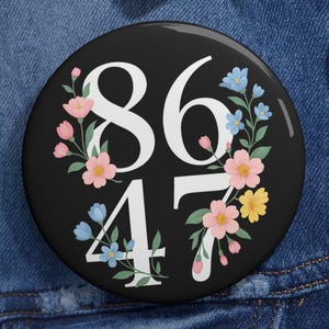 Anti-Trump Pinback Button: Subtle Political Protest Badge
