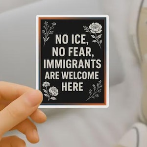 Einwanderungs-Solidaritäts-Aufkleber | Advocity Art, Laptop und Safe Space Decor