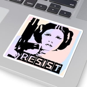 Leia Resist Sticker: Feministische Star Wars Vinyl Aufkleber