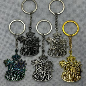 Trash Island Keychain