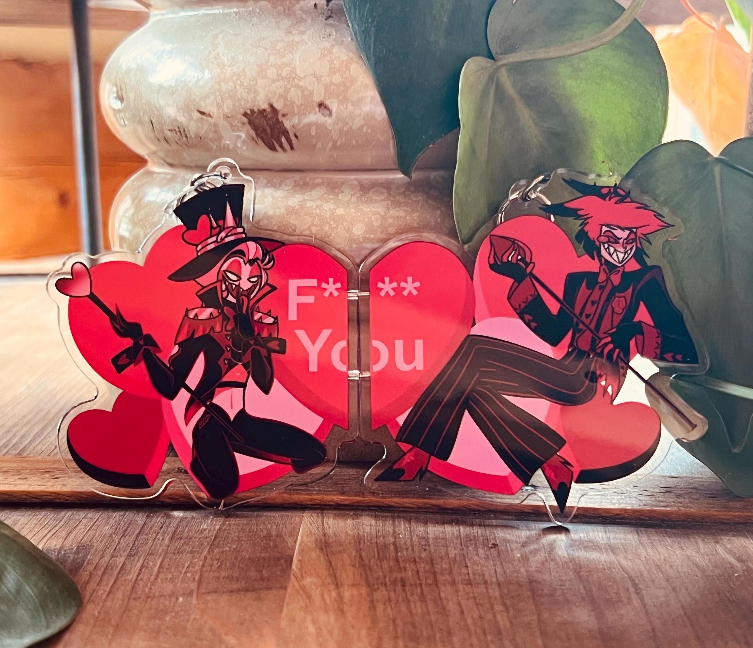 公式通販 - 人気アイテム多数 Valentine hazbin hotel - Etsy 日本 キーホルダー・アクリルキーホルダー