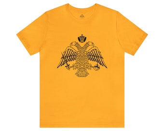 Byzantine Christian Double-Headed Eagle Unisex Jersey Short Sleeve Tee